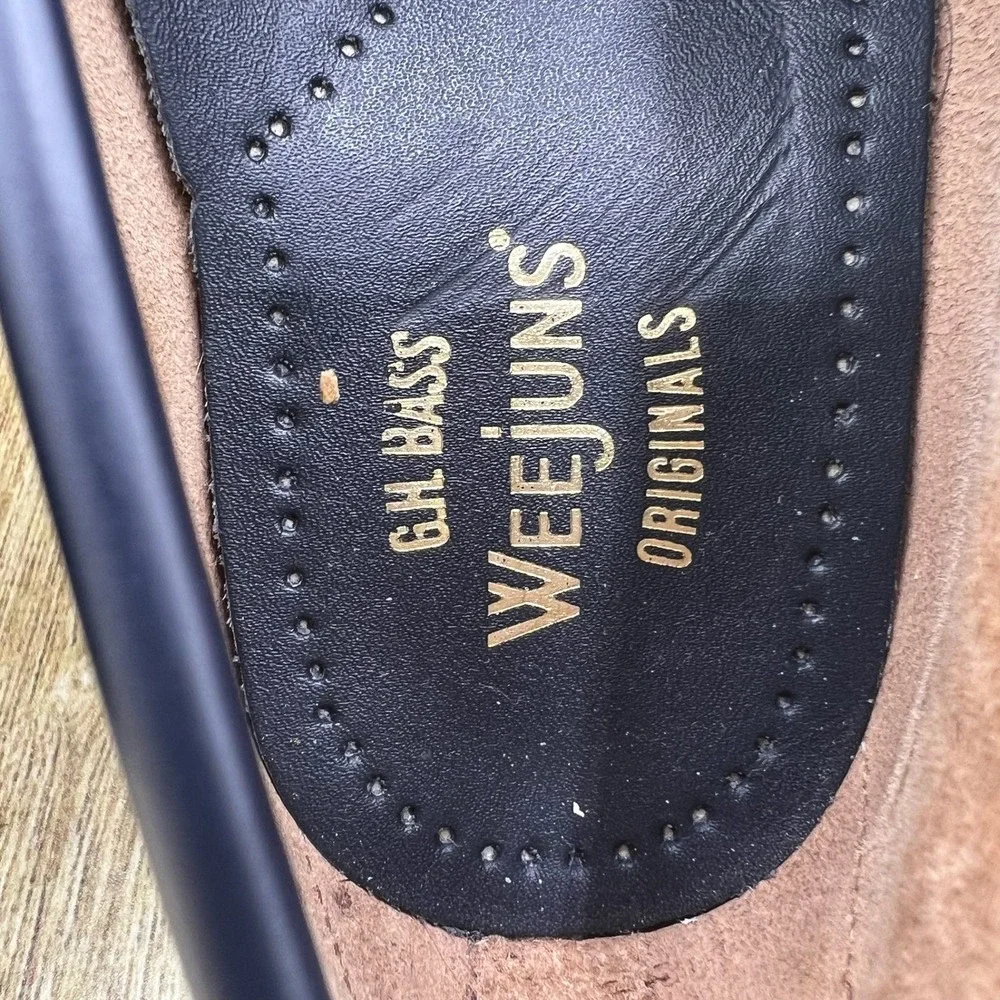 G.H. Bass Weejuns Whitney Loafers Women's Size 6.5 Navy Blue Penny Slip On